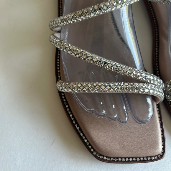 Steve Madden Textile Glass Upper  Sandals Flip Flops size 10 - Picture 7 of 15